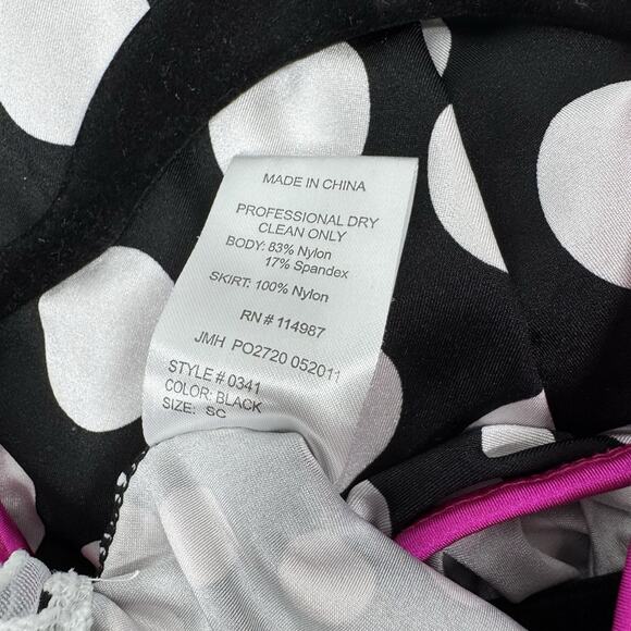 Weissman Polka Dot Pink Bow Skirted Dance Costume Child Small SC 0341 Minnie - Picture 3 of 4